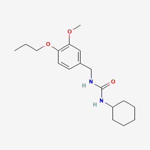 N-cyclohexyl-N'-(3-methoxy-4-propoxybenzyl)urea