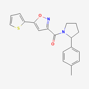 3-{[2-(4-methylphenyl)-1-pyrrolidinyl]carbonyl}-5-(2-thienyl)isoxazole