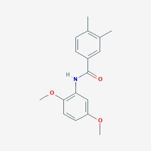 molecular formula C17H19NO3 B447653 N-(2,5-dimethoxyphenyl)-3,4-dimethylbenzamide 