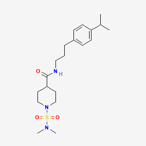 1-(dimethylsulfamoyl)-N-{3-[4-(propan-2-yl)phenyl]propyl}piperidine-4-carboxamide