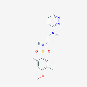 4-methoxy-2,5-dimethyl-N-{2-[(6-methyl-3-pyridazinyl)amino]ethyl}benzenesulfonamide