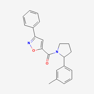 5-{[2-(3-methylphenyl)-1-pyrrolidinyl]carbonyl}-3-phenylisoxazole