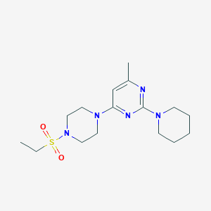 4-[4-(ethylsulfonyl)-1-piperazinyl]-6-methyl-2-(1-piperidinyl)pyrimidine