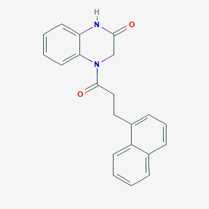 4-[3-(1-naphthyl)propanoyl]-3,4-dihydro-2(1H)-quinoxalinone