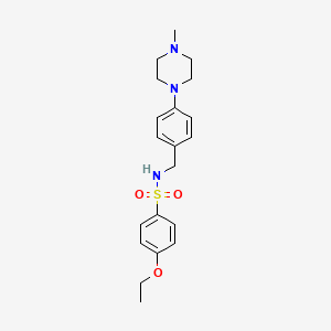 4-ETHOXY-N-{[4-(4-METHYLPIPERAZIN-1-YL)PHENYL]METHYL}BENZENE-1-SULFONAMIDE