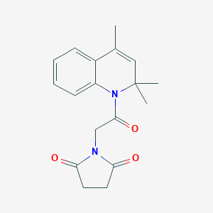 1-[2-oxo-2-(2,2,4-trimethyl-1(2H)-quinolinyl)ethyl]-2,5-pyrrolidinedione