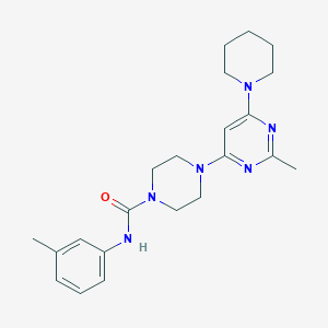 4-[2-METHYL-6-(PIPERIDIN-1-YL)PYRIMIDIN-4-YL]-N-(3-METHYLPHENYL)PIPERAZINE-1-CARBOXAMIDE