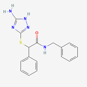 2-[(3-amino-1H-1,2,4-triazol-5-yl)thio]-N-benzyl-2-phenylacetamide