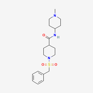 1-(benzylsulfonyl)-N-(1-methyl-4-piperidinyl)-4-piperidinecarboxamide