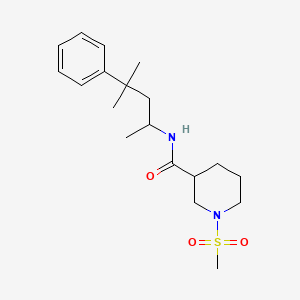 N-(1,3-dimethyl-3-phenylbutyl)-1-(methylsulfonyl)-3-piperidinecarboxamide