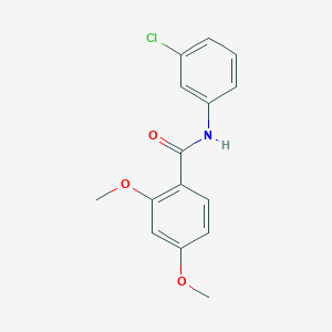 molecular formula C15H14ClNO3 B447670 N-(3-chlorophenyl)-2,4-dimethoxybenzamide 