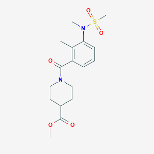 METHYL 1-[2-METHYL-3-(N-METHYLMETHANESULFONAMIDO)BENZOYL]PIPERIDINE-4-CARBOXYLATE