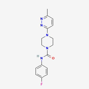 N-(4-fluorophenyl)-4-(6-methyl-3-pyridazinyl)-1-piperazinecarboxamide