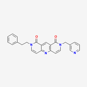 molecular formula C25H20N4O2 B4476780 2-phenethyl-8-(3-pyridylmethyl)pyrido[4,3-b][1,6]naphthyridine-1,9(2H,8H)-dione 