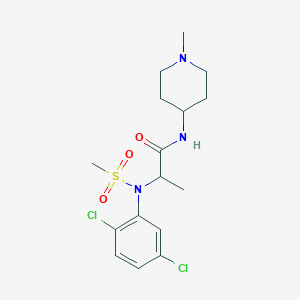 N~2~-(2,5-dichlorophenyl)-N~1~-(1-methyl-4-piperidinyl)-N~2~-(methylsulfonyl)alaninamide