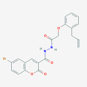 N'-[(2-allylphenoxy)acetyl]-6-bromo-2-oxo-2H-chromene-3-carbohydrazide