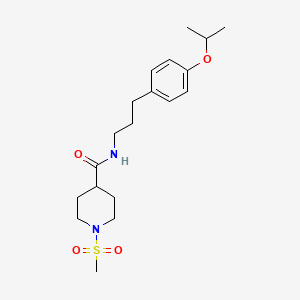 1-METHANESULFONYL-N-{3-[4-(PROPAN-2-YLOXY)PHENYL]PROPYL}PIPERIDINE-4-CARBOXAMIDE