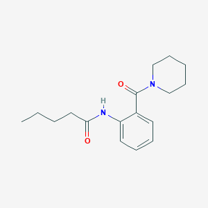 molecular formula C17H24N2O2 B4476837 N-[2-(1-piperidinylcarbonyl)phenyl]pentanamide 