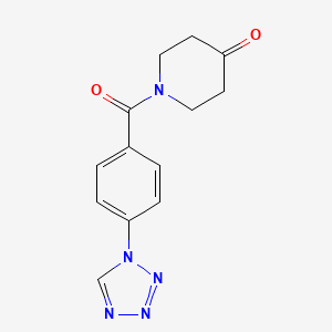 1-{[4-(1H-tetrazol-1-yl)phenyl]carbonyl}piperidin-4-one