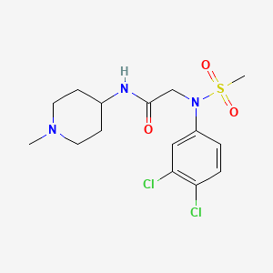 N~2~-(3,4-dichlorophenyl)-N~1~-(1-methyl-4-piperidinyl)-N~2~-(methylsulfonyl)glycinamide