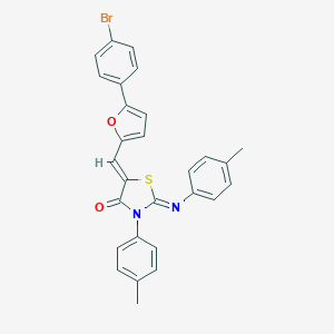 5-{[5-(4-Bromophenyl)-2-furyl]methylene}-3-(4-methylphenyl)-2-[(4-methylphenyl)imino]-1,3-thiazolidin-4-one