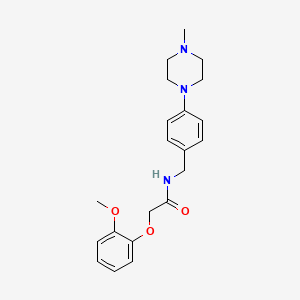 2-(2-methoxyphenoxy)-N-[4-(4-methyl-1-piperazinyl)benzyl]acetamide