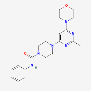 4-[2-methyl-6-(4-morpholinyl)-4-pyrimidinyl]-N-(2-methylphenyl)-1-piperazinecarboxamide