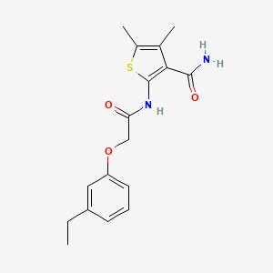 2-{[(3-ethylphenoxy)acetyl]amino}-4,5-dimethyl-3-thiophenecarboxamide