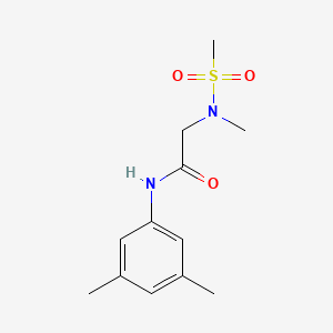 molecular formula C12H18N2O3S B4476981 N-(3,5-dimethylphenyl)-2-[methyl(methylsulfonyl)amino]acetamide 