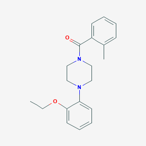 molecular formula C20H24N2O2 B447702 1-(2-Ethoxyphenyl)-4-(2-methylbenzoyl)piperazine 