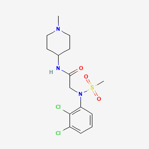 N~2~-(2,3-dichlorophenyl)-N~1~-(1-methyl-4-piperidinyl)-N~2~-(methylsulfonyl)glycinamide