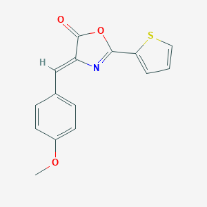 molecular formula C15H11NO3S B447708 4-(4-methoxybenzylidene)-2-(2-thienyl)-1,3-oxazol-5(4H)-one 