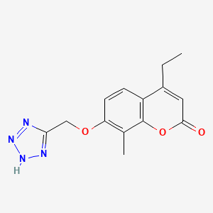 molecular formula C14H14N4O3 B4477104 4-ethyl-8-methyl-7-(1H-tetrazol-5-ylmethoxy)-2H-chromen-2-one 