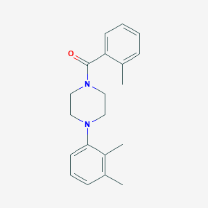 molecular formula C20H24N2O B447711 1-(2,3-Dimethylphenyl)-4-(2-methylbenzoyl)piperazine 