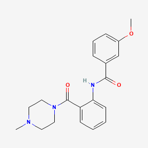 3-methoxy-N-{2-[(4-methyl-1-piperazinyl)carbonyl]phenyl}benzamide