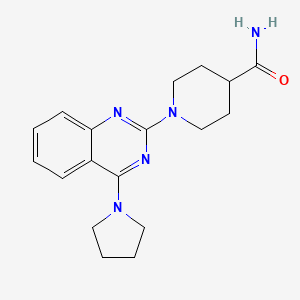 1-(4-(Pyrrolidin-1-yl)quinazolin-2-yl)piperidine-4-carboxamide