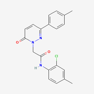 molecular formula C20H18ClN3O2 B4477146 N-(2-chloro-4-methylphenyl)-2-[3-(4-methylphenyl)-6-oxopyridazin-1(6H)-yl]acetamide 