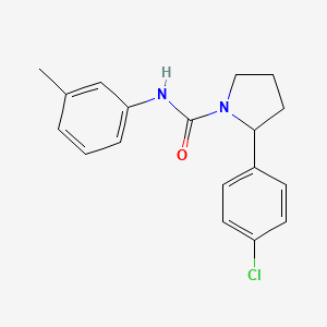 2-(4-chlorophenyl)-N-(3-methylphenyl)-1-pyrrolidinecarboxamide