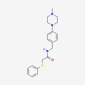 N-[4-(4-methyl-1-piperazinyl)benzyl]-2-(phenylthio)acetamide