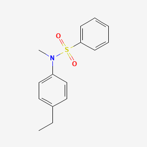 molecular formula C15H17NO2S B4477226 N-(4-ethylphenyl)-N-methylbenzenesulfonamide 