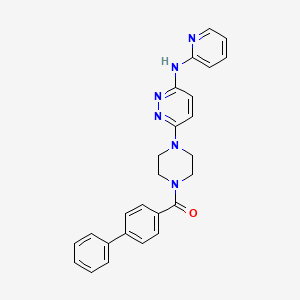 6-[4-(4-biphenylylcarbonyl)-1-piperazinyl]-N-2-pyridinyl-3-pyridazinamine