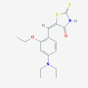 molecular formula C16H20N2O2S2 B447725 5-[4-(Diethylamino)-2-ethoxybenzylidene]-2-thioxo-1,3-thiazolidin-4-one 