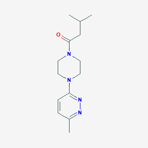 molecular formula C14H22N4O B4477259 3-methyl-6-[4-(3-methylbutanoyl)-1-piperazinyl]pyridazine 