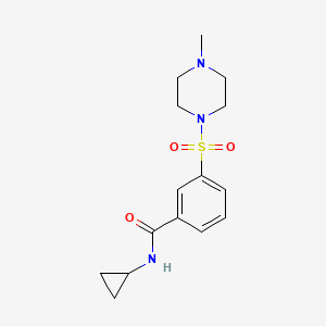 N-cyclopropyl-3-[(4-methylpiperazin-1-yl)sulfonyl]benzamide