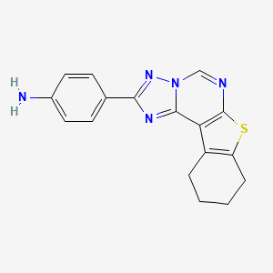 4-(8,9,10,11-tetrahydro[1]benzothieno[3,2-e][1,2,4]triazolo[1,5-c]pyrimidin-2-yl)aniline