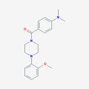 molecular formula C20H25N3O2 B447732 (4-Dimethylamino-phenyl)-[4-(2-methoxy-phenyl)-piperazin-1-yl]-methanone 