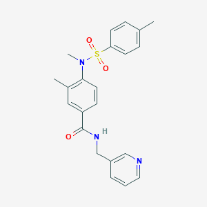 3-methyl-4-{methyl[(4-methylphenyl)sulfonyl]amino}-N-(3-pyridinylmethyl)benzamide