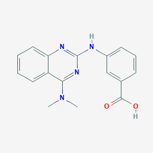 3-{[4-(dimethylamino)-2-quinazolinyl]amino}benzoic acid