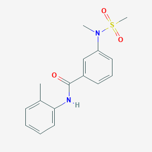 3-[methyl(methylsulfonyl)amino]-N-(2-methylphenyl)benzamide