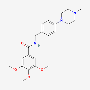 3,4,5-trimethoxy-N-[4-(4-methyl-1-piperazinyl)benzyl]benzamide